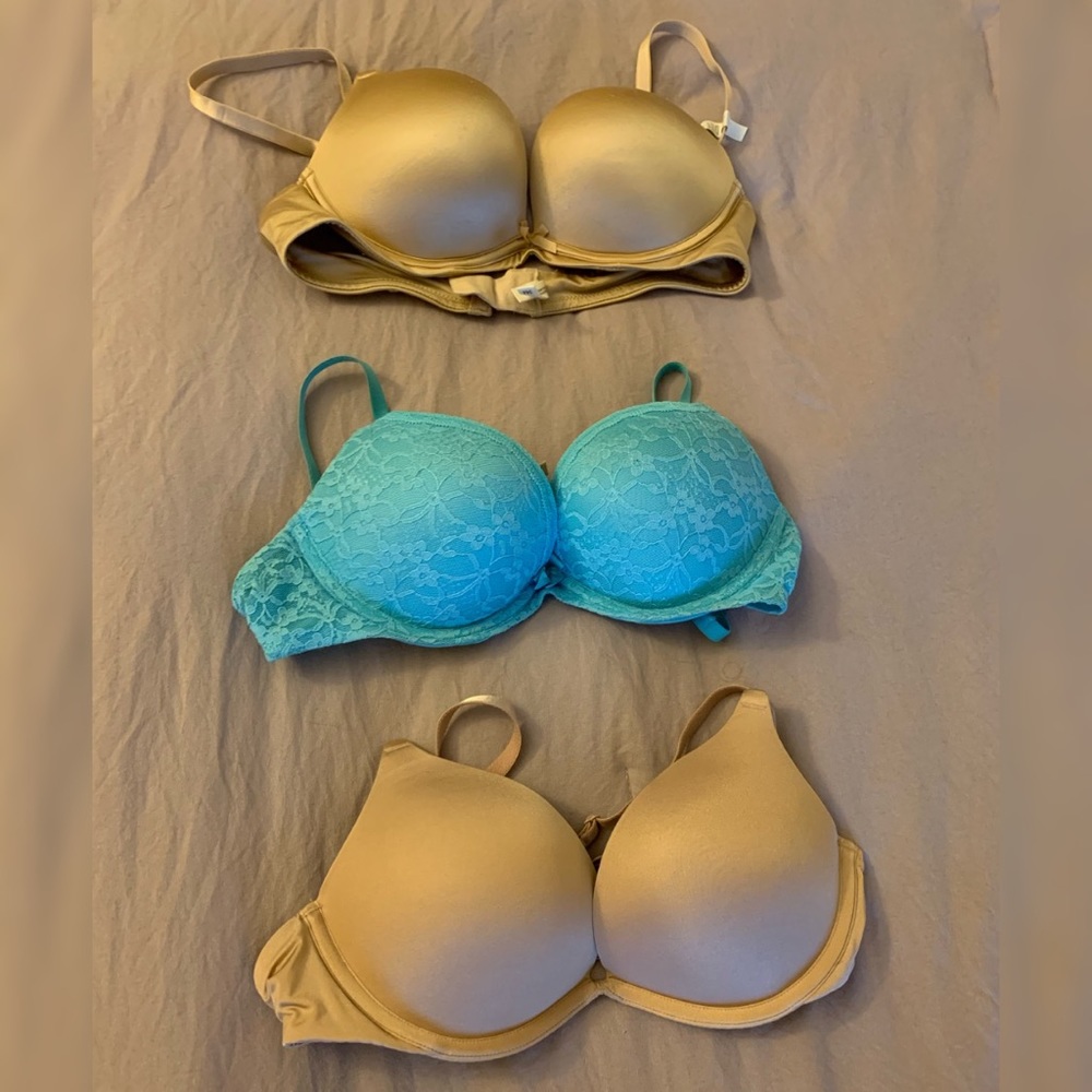 Two Aerie and one Soma 34A Extreme push up bras